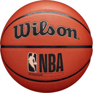 imageWILSON NBA Forge IndoorOutdoor Basketballs  Size 5 Size 6 and Size 7Brown