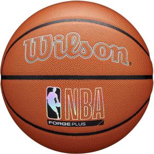 imageWILSON NBA Forge Plus IndoorOutdoor Basketballs  Size 6 and Size 7Brown