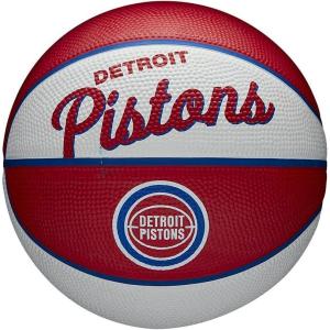 imageWILSON NBA Team Retro Mini Basketballs  Mini Size  3quotDetroit Pistons