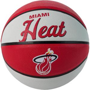 imageWILSON NBA Team Retro Mini Basketballs  Mini Size  3quotMiami Heat
