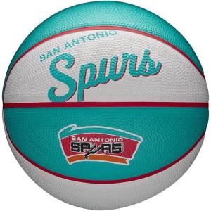 imageWILSON NBA Team Retro Mini Basketballs  Mini Size  3quotSan Antonio Spurs
