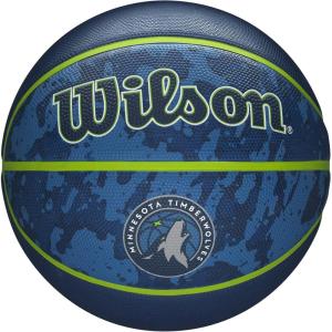 imageWILSON NBA Team Tiedye Basketballs  Size 7295quotMinnesota Timberwolves