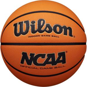 imageWILSON NCAA Evo NXT Official Indoor Game Basketballs  Sizes 6 and 7BlackOrange
