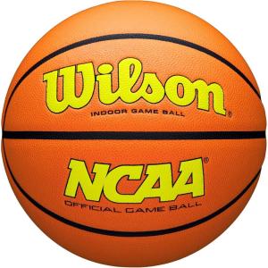 imageWILSON NCAA Evo NXT Official Indoor Game Basketballs  Sizes 6 and 7Optic YellowOrange