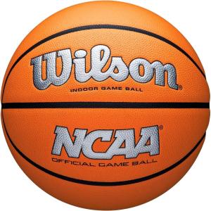 imageWILSON NCAA Evo NXT Official Indoor Game Basketballs  Sizes 6 and 7SilverOrange