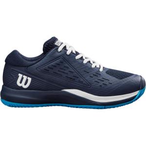 imageWILSON UnisexChild Rush Pro Ace Junior Tennis ShoesNavy BlazerWhiteAtomic Blue
