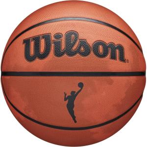 imageWILSON WNBA Heir Series Basketballs  Womens Official Size 6285quotSmoke  OrangeGrey