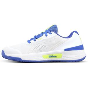 imageWILSON Womens Intrigue Pro Tennis SneakerWhiteAmparo BlueSafety Yellow