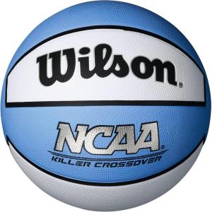 imageWilson NCAA Killer Crossover Outdoor Basketball  295quot 285quot 275quotColumbia BlueWhite