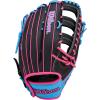imageWilson 2026 A1000 Baseball GlovesBlackCool BlueFlamingo Pink