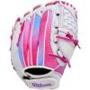 imageWilson 2026 A440 Flash Fastpitch Softball GlovesWhiteFlamingo Pink