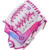 imageWilson 2026 A440 Flash Fastpitch Softball GlovesWhiteFlamingo Pink
