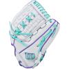 imageWilson 2026 A500 Siren Fastpitch Softball GlovesWhitePurpleSeafoam