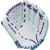 imageWilson 2026 A500 Siren Fastpitch Softball GlovesWhiteSeafoamPurple