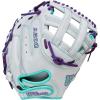 imageWilson 2026 A500 Siren Fastpitch Softball GlovesWhiteSeafoamPurple