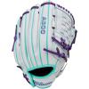 imageWilson 2026 A500 Siren Fastpitch Softball GlovesWhiteSeafoamPurple