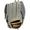 imageWilson A2000 Outfield Fastpitch Gloves  125quotGreyBlackGold
