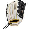 imageWilson A2000 Outfield Fastpitch Gloves  125quotWhiteBlackYellow