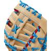 imageWilson Spring 2025 A2000 Baseball GlovesBlondeRedSky Blue