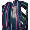 imageWilson Spring 2025 A2000 Baseball GlovesNavyFlamingoNeon Green