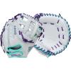 imageWilson 2026 A500 Siren Fastpitch Softball GlovesWhiteSeafoamPurple