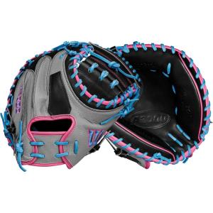 imageWilson Spring 2025 A2000 Baseball GlovesGreyBlackFlamingo