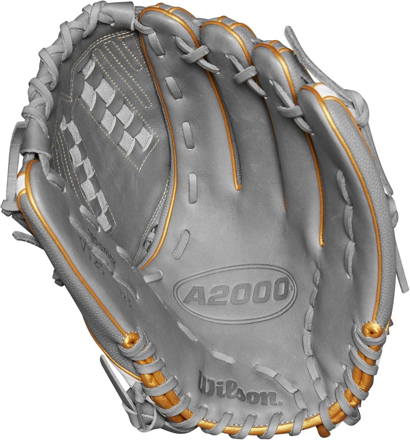 imageWILSON A2000 Outfield Fastpitch GlovesGreyWhiteBlonde