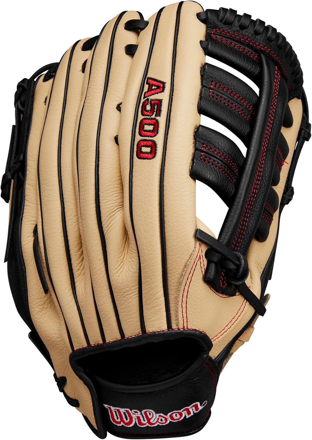 imageWILSON A500 Youth Baseball GlovesBlondeRedBlack