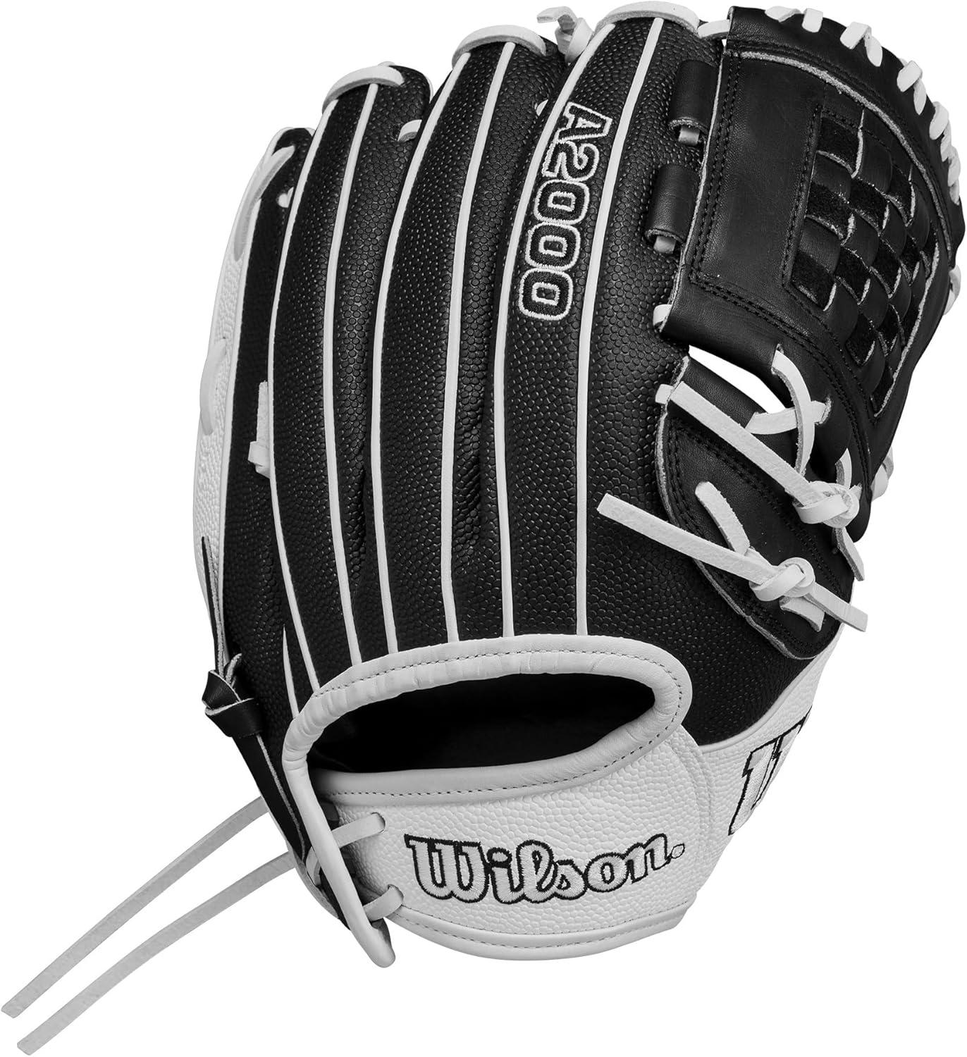 imageWilson 2024 Fastpitch Classics Series A2000 P12SS 12 Pitchers Fastpitch Glove  Left Hand Throw BlackWhite