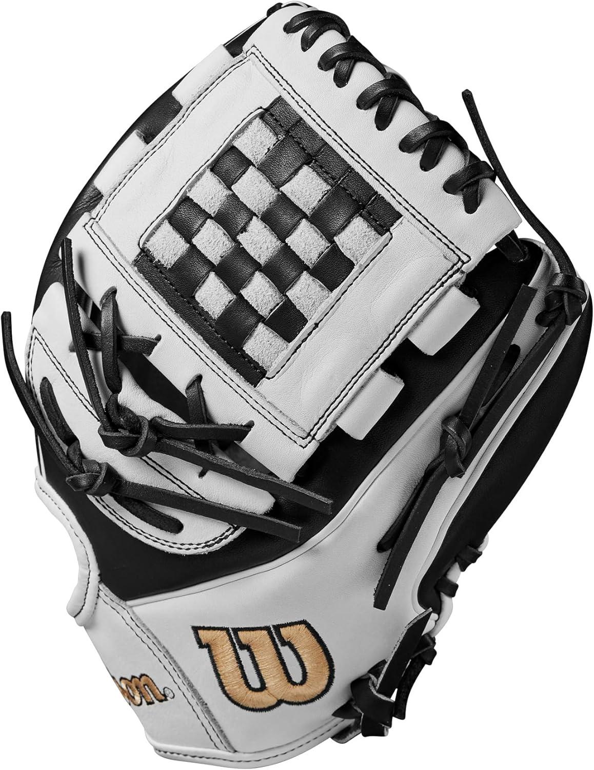 imageWilson A2000 P12 12quot Pitchers Fastpitch GlovesBlackWhiteBlonde