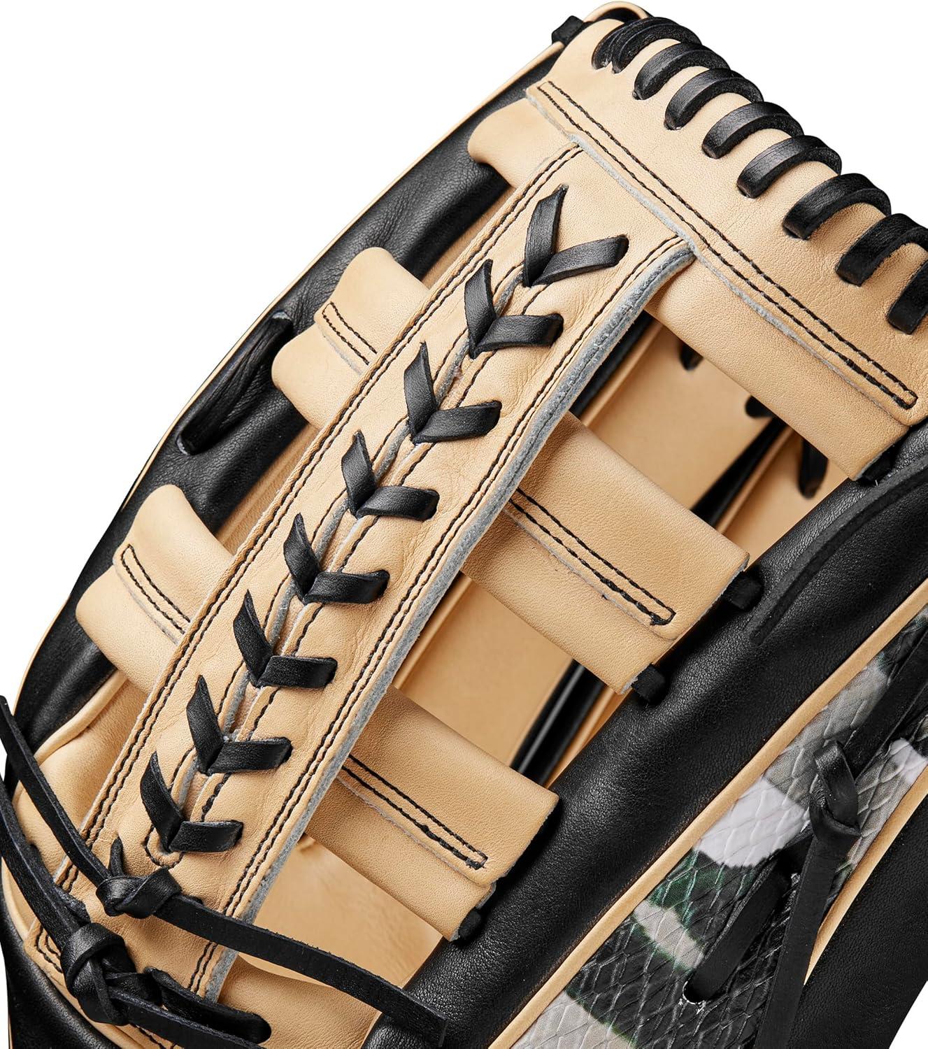 imageWilson Winter 2024 A2000 Baseball GlovesCamo ForestBlackBlonde
