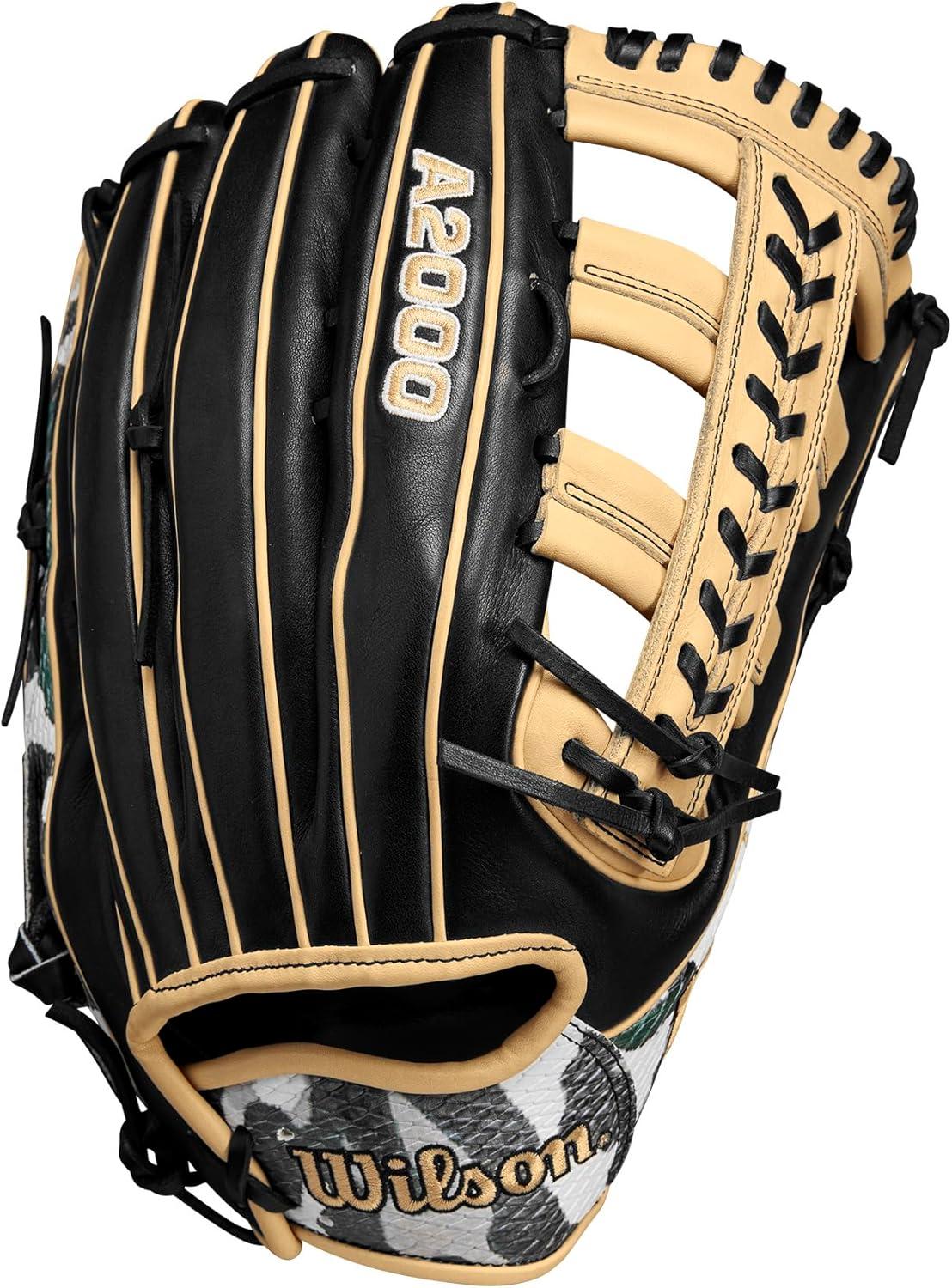 imageWilson Winter 2024 A2000 Baseball GlovesCamo ForestBlackBlonde
