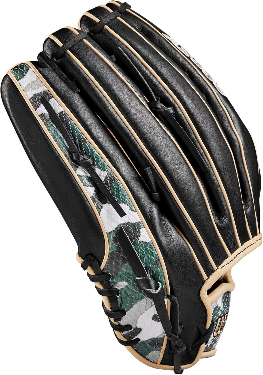 imageWilson Winter 2024 A2000 Baseball GlovesCamo ForestBlackBlonde