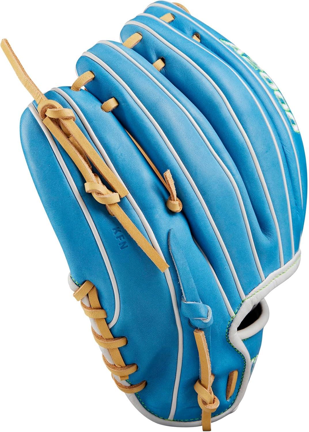 imageWilson Winter 2024 A2000 Baseball GlovesSky BlueBlonde