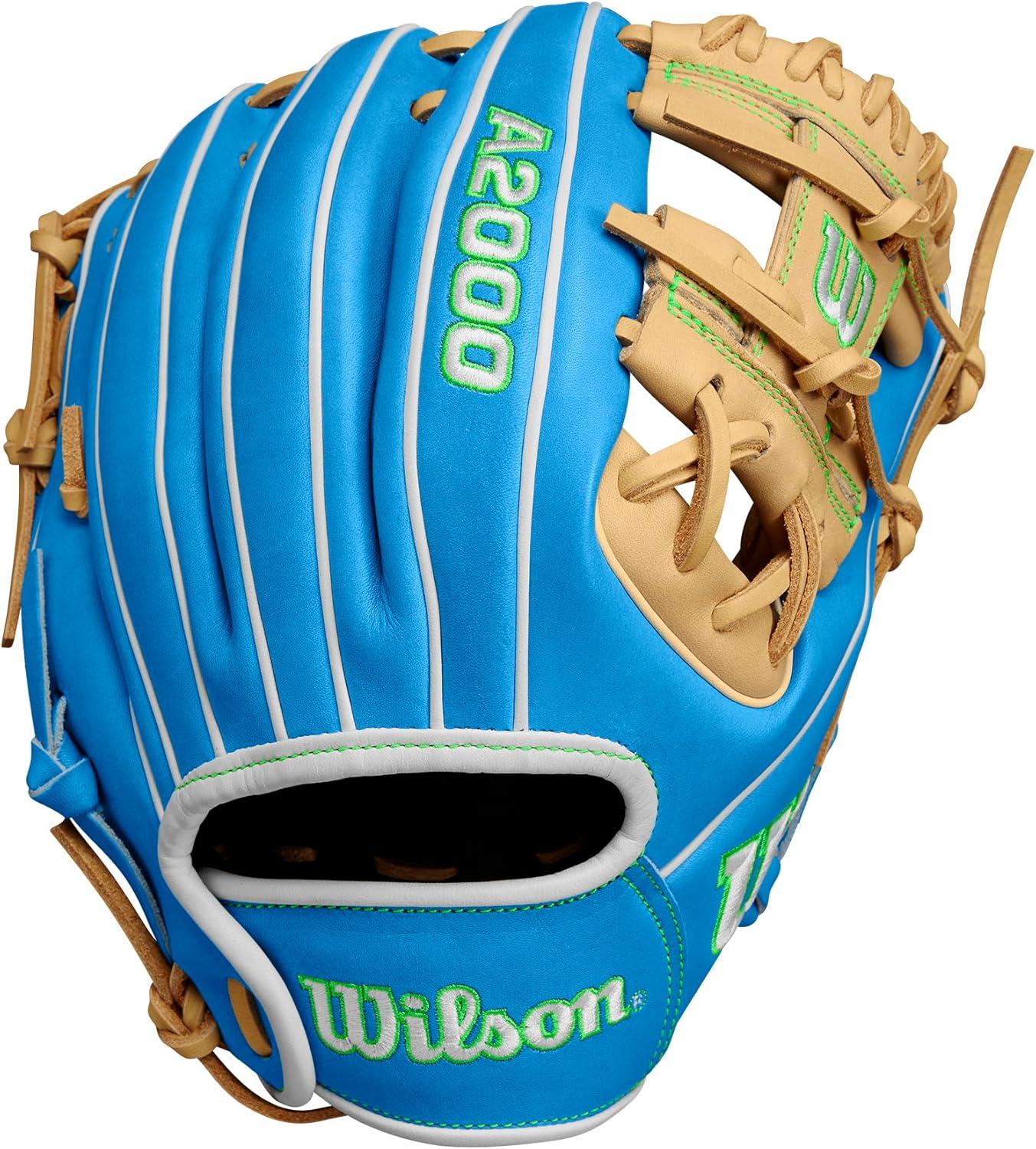 imageWilson Winter 2024 A2000 Baseball GlovesSky BlueBlonde