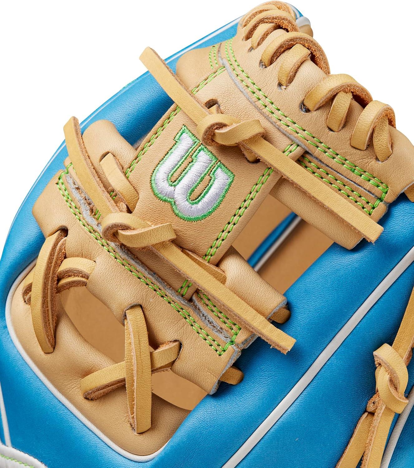 imageWilson Winter 2024 A2000 Baseball GlovesSky BlueBlonde