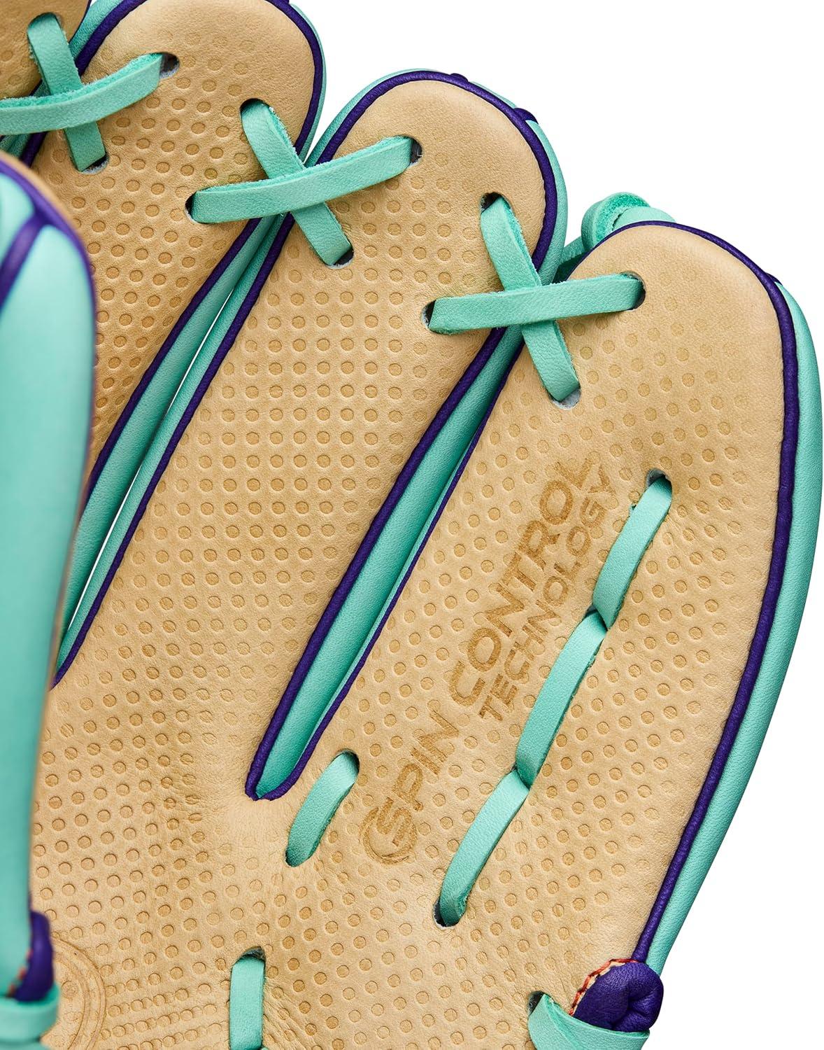 imageWilson Winter 2025 A2000 Baseball GlovesSeafoamBlondePurple