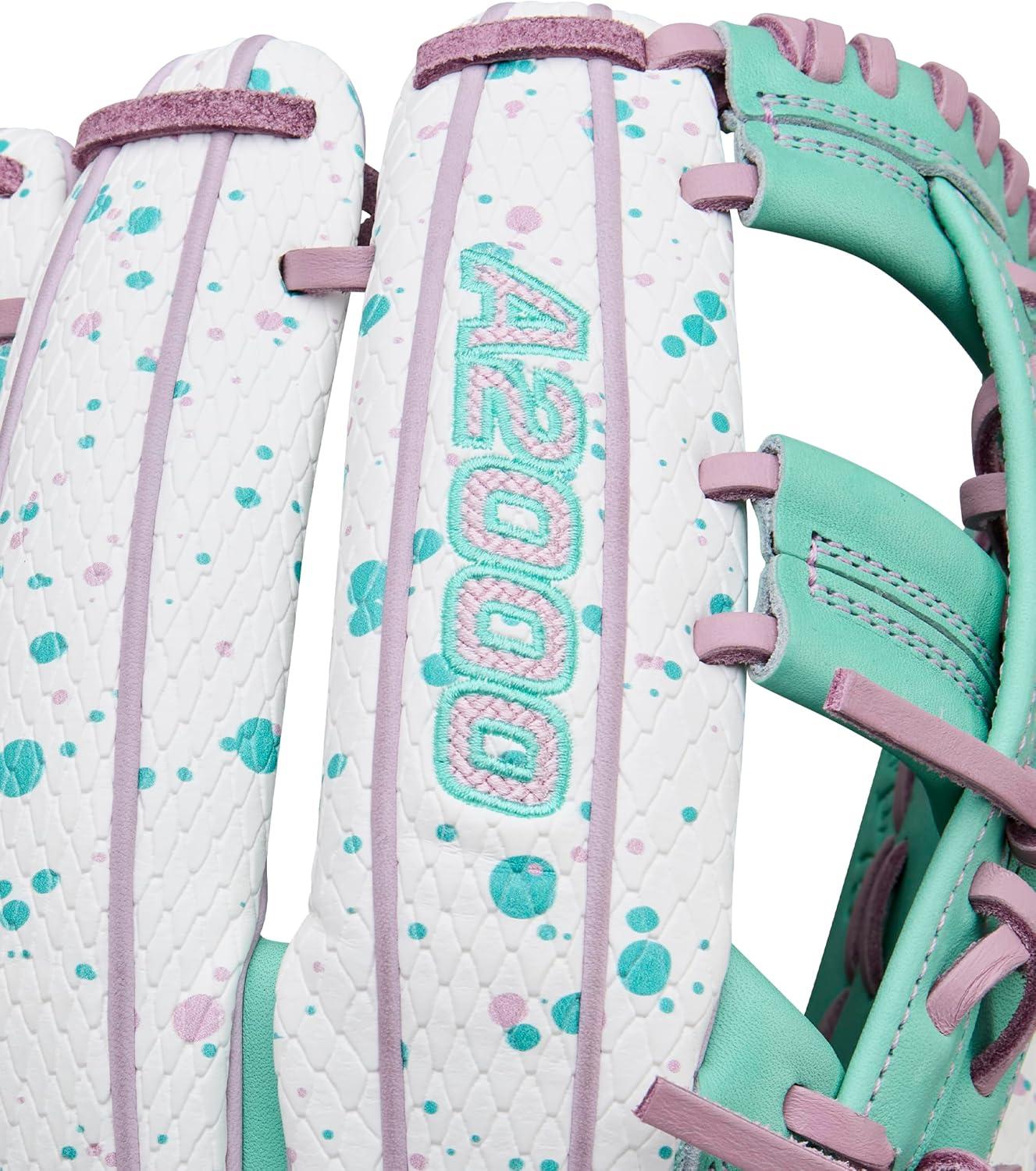 imageWilson Winter 2025 A2000 Fastpitch GlovesWhiteSeafoamLavender