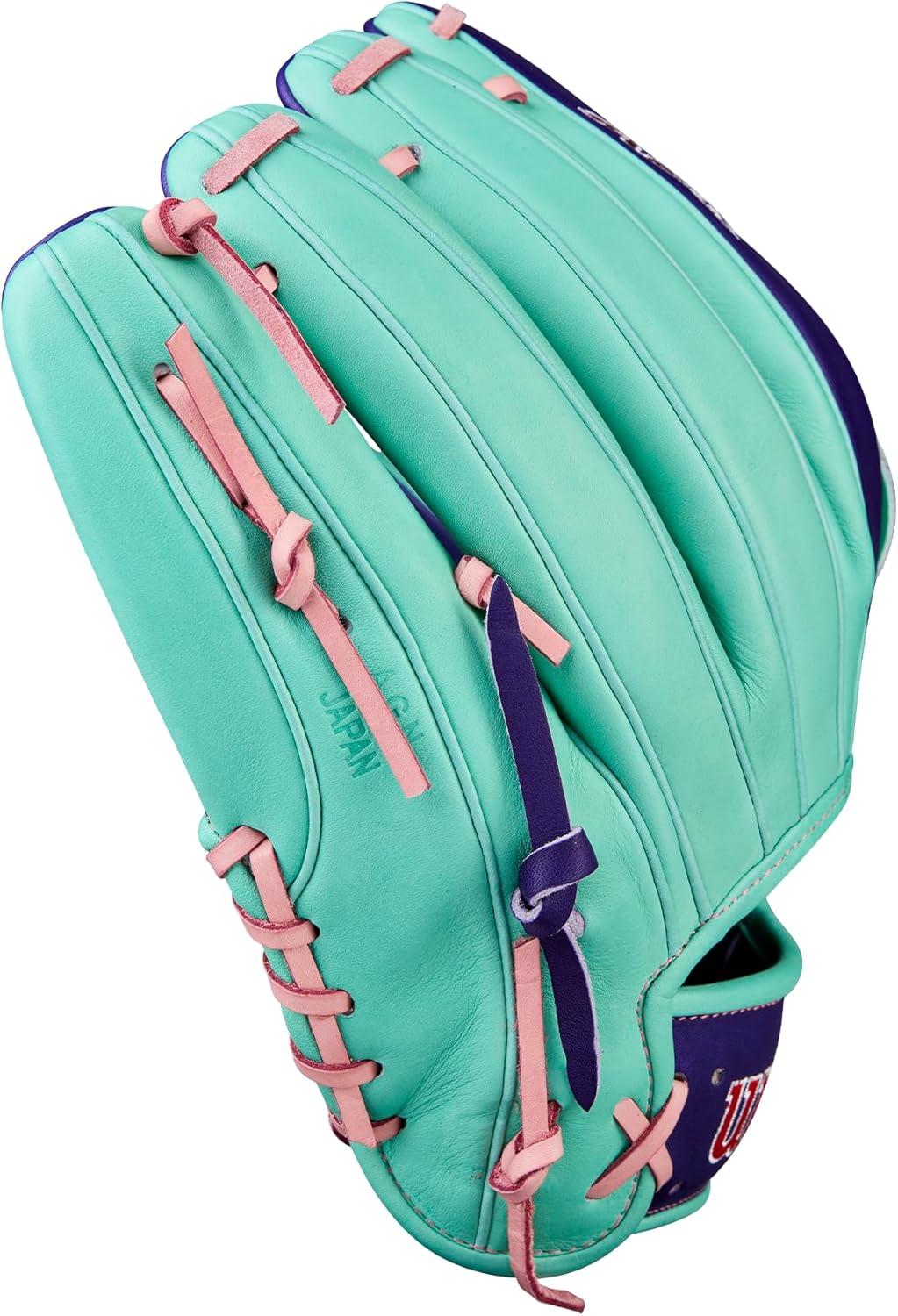 imageWilson Winter 2025 A2K Baseball GlovesSeafoamPurplePink