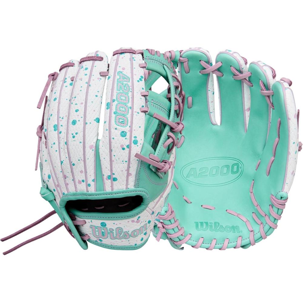 imageWilson Winter 2025 A2000 Fastpitch GlovesWhiteSeafoamLavender