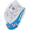 imageWilson 2026 A1000 Infield and Outfield Fastpitch GlovesWhiteCool BlueRed