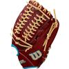 imageWilson Winter 2024 A2000 Baseball GlovesBrickTropical BlueXBlonde