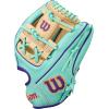 imageWilson Winter 2025 A2000 Baseball GlovesSeafoamBlondePurple