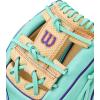 imageWilson Winter 2025 A2000 Baseball GlovesSeafoamBlondePurple