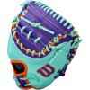 imageWilson Winter 2025 A2000 Baseball GlovesSeafoamPurpleOrange