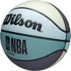 imageWilson NBA Forge Wow IndoorOutdoor Basketball  BlackGrey Size 7295quotTeal Blue