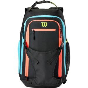 imageWilson OPTX Volleyball Backpack  BlackYellowBlackAquaGreen