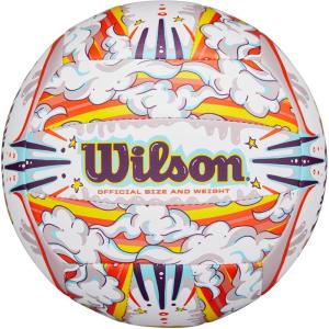 imageWilson Graffiti Peace Volleyball  Official SizeWhiteOrange
