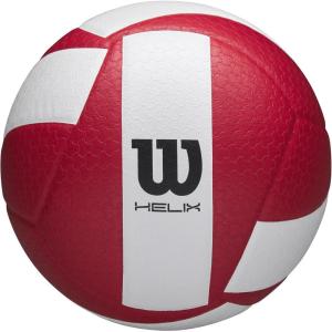imageWilson Helix Official Size VolleyballsRedWhite
