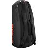 imageWILSON Clash V3 Super Tour Tennis Racket Bags  BlackInfraredHolds up to 6 Rackets